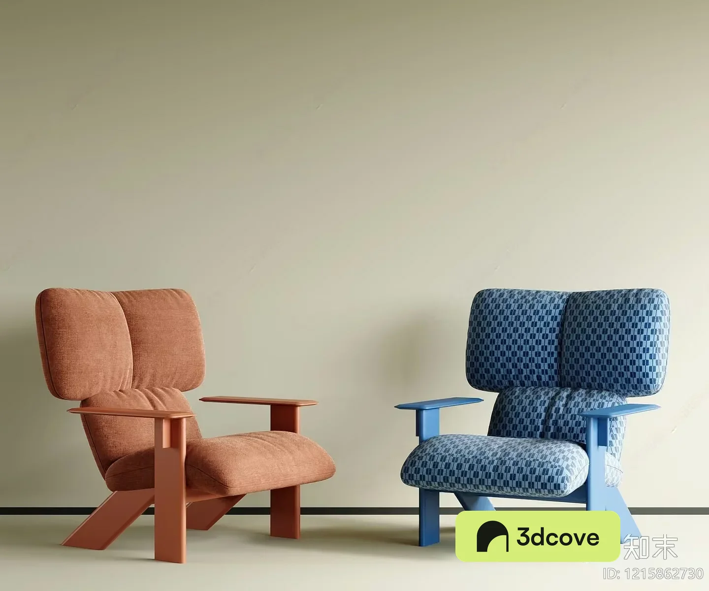 Blue And Orange Chairs