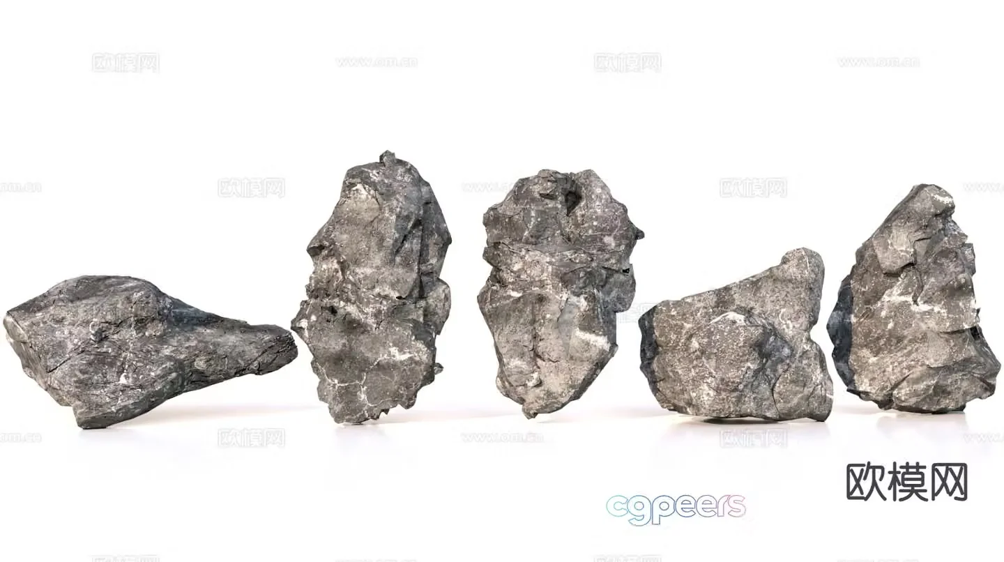 rocks stone stones landscape stone 3d model