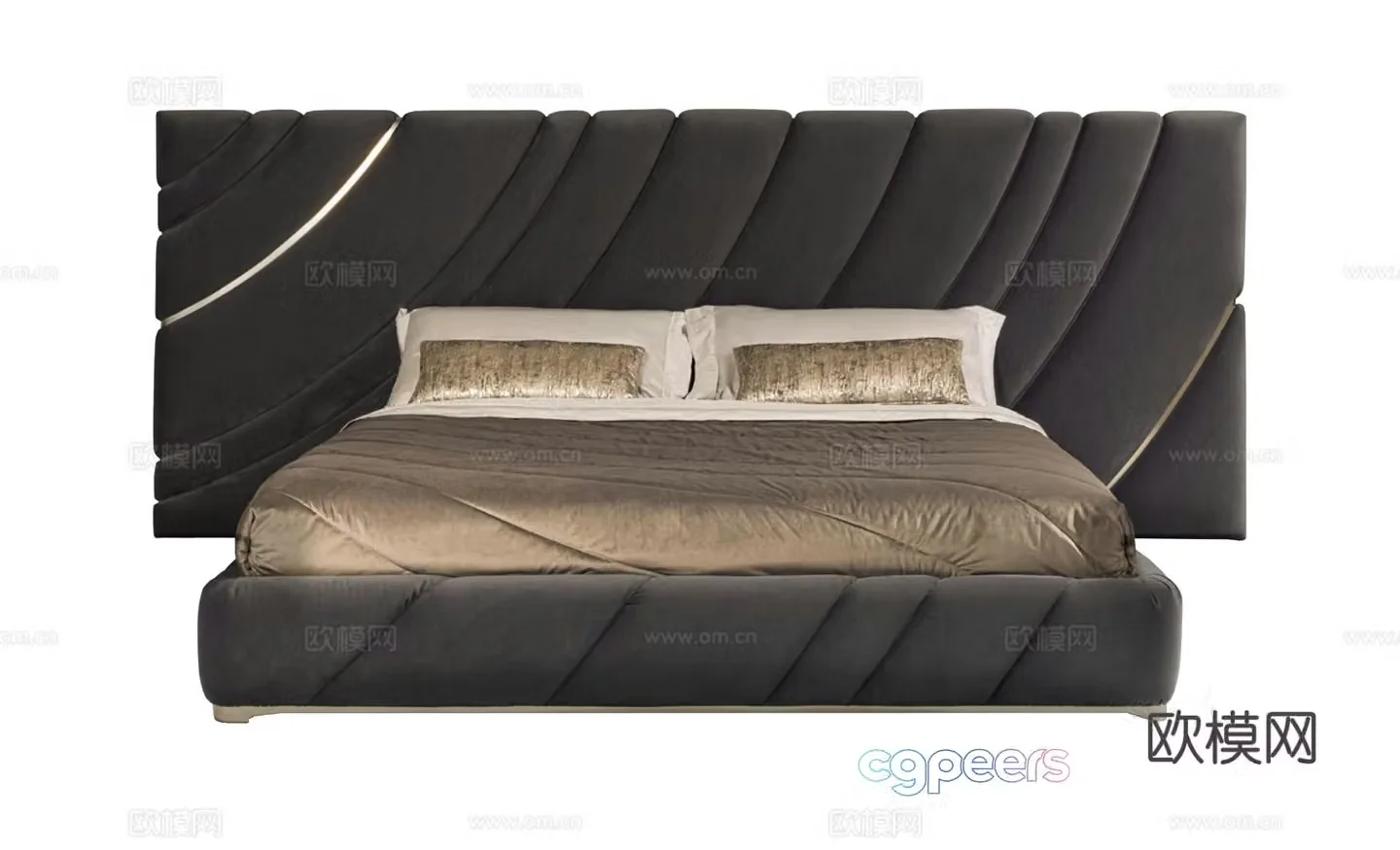 Visionnaire ULTRASOUND Double Bed 3D Model