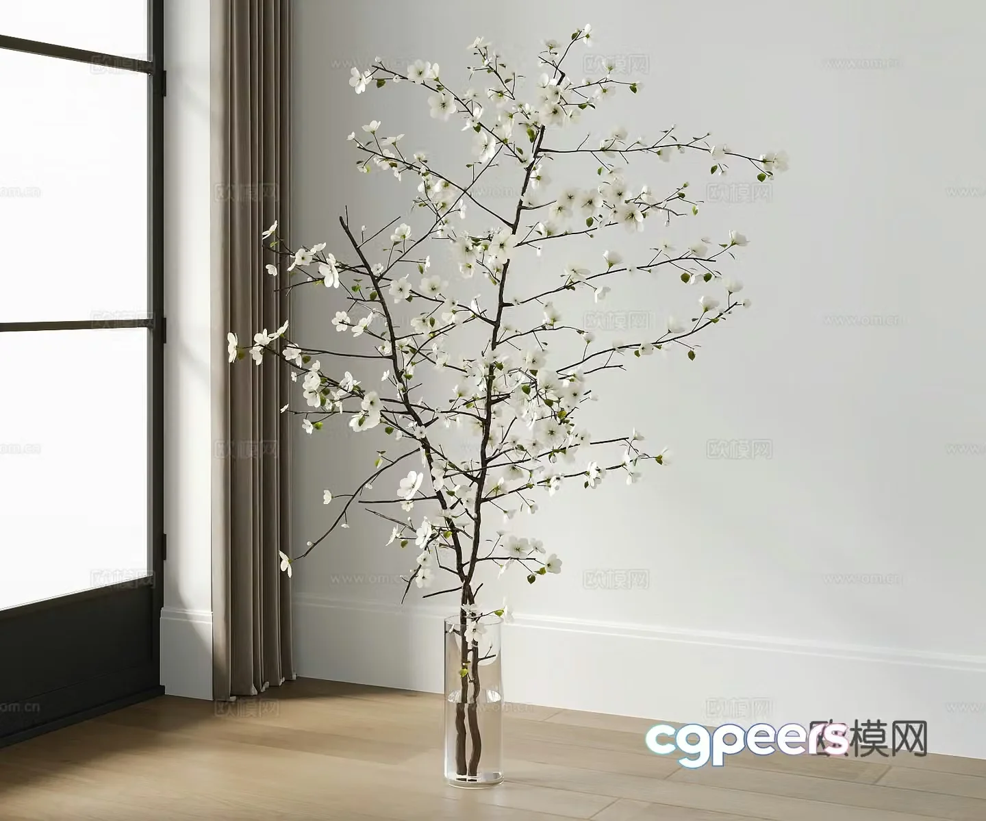 Modern floor-standing vase 3d model