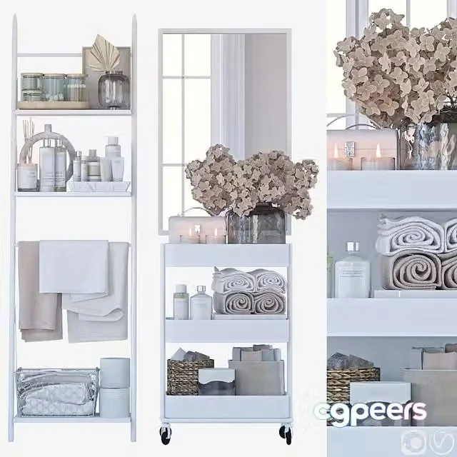 3ds Max Free – Shelving in the bathroom 12