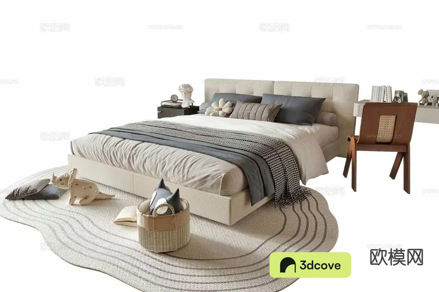 Modern double bed