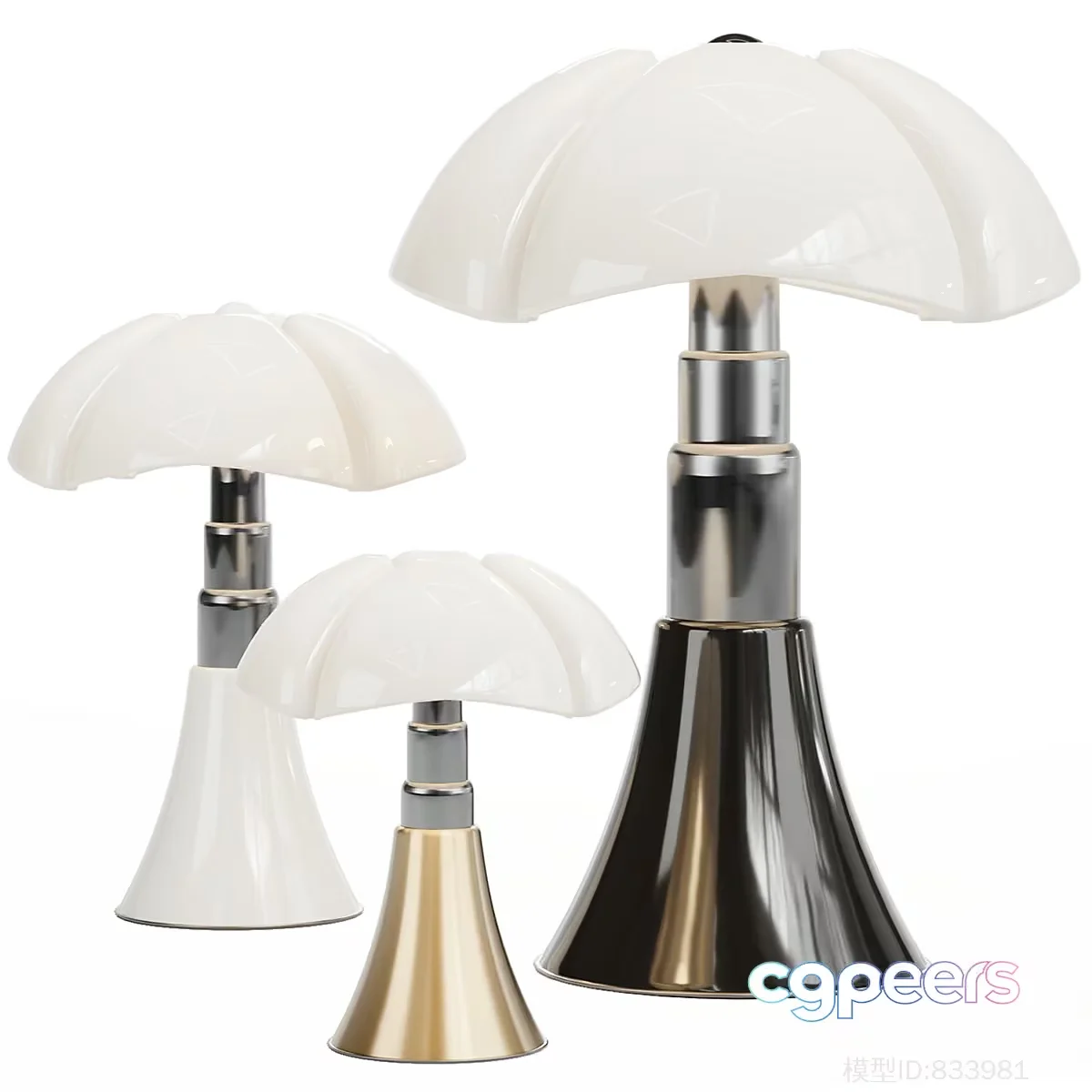 Gold Light Fixture 3D Model – 22308 – CORONA Render