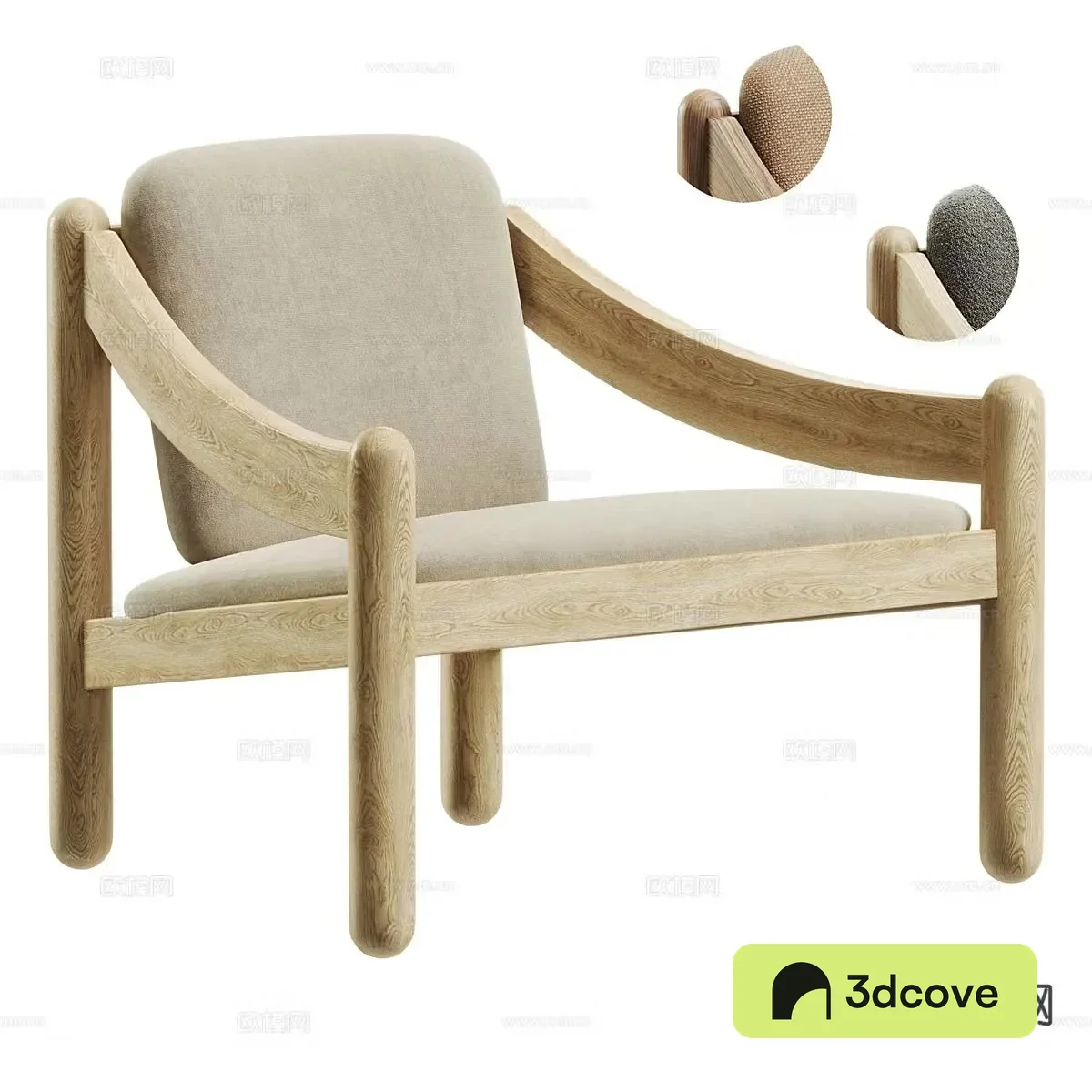 Wabi-sabi chair wooden chair leisure chair