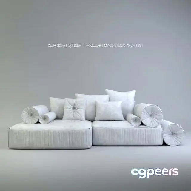 3ds Max Free – Sofa OLUR SOFA