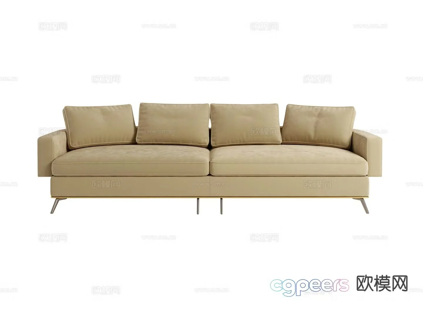 visionnaire multi-person sofa 3d model