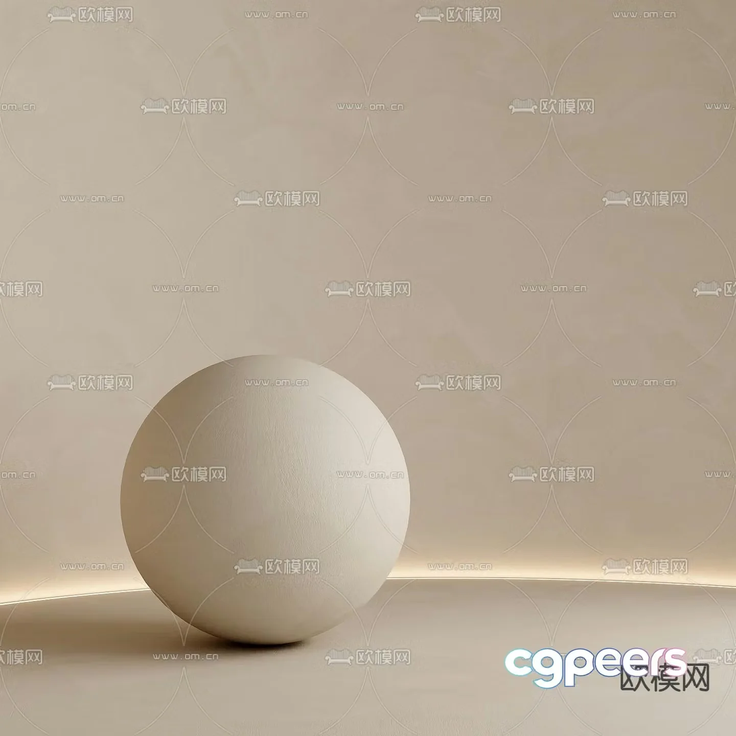 Microcement wall texture paint stone wall art paint 3d model