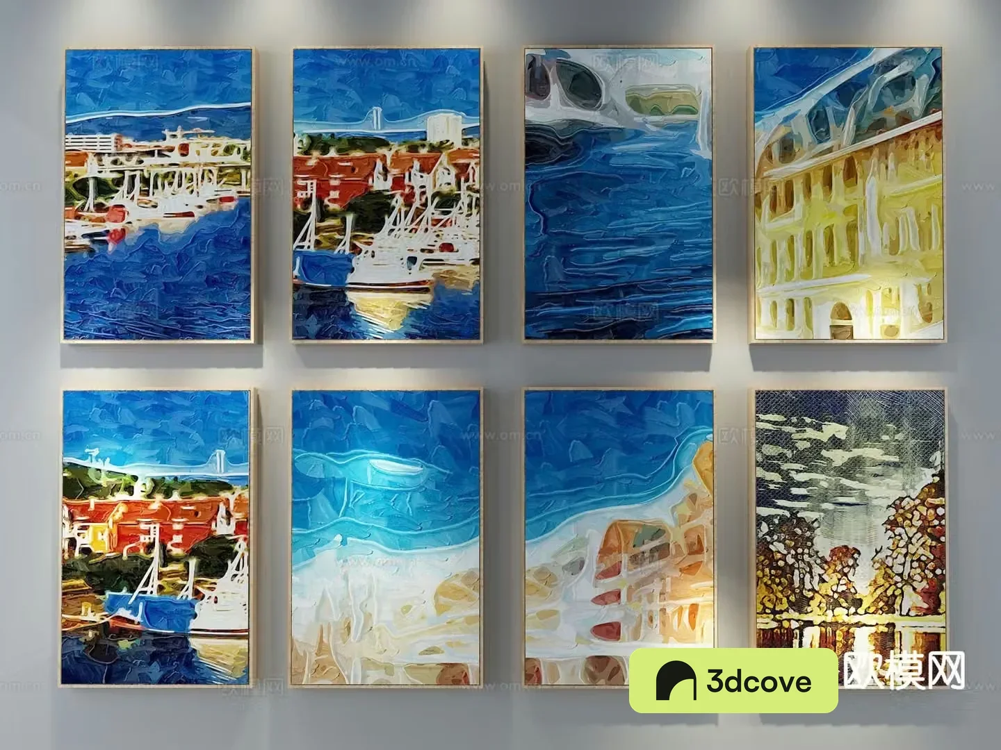 Mediterranean decorative wall chart oil painting