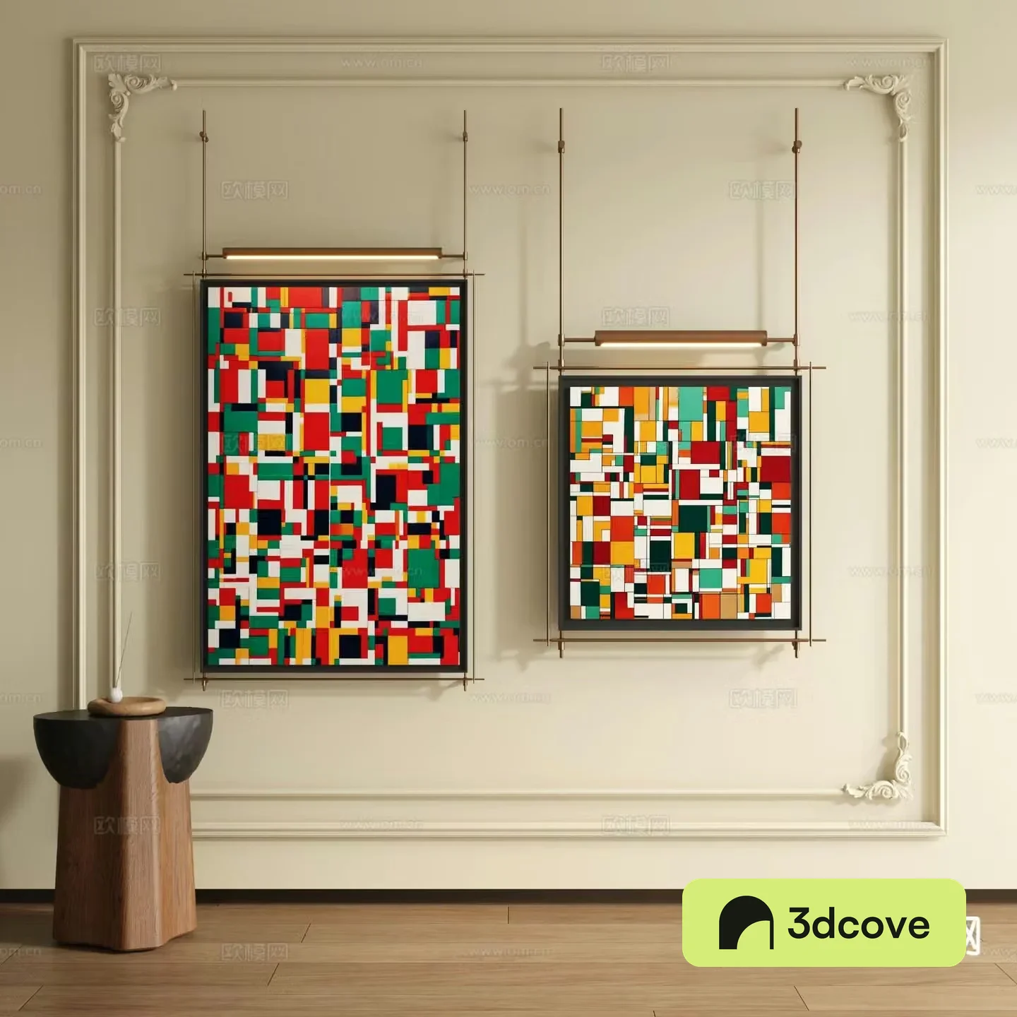 Modern art painting decorative painting
