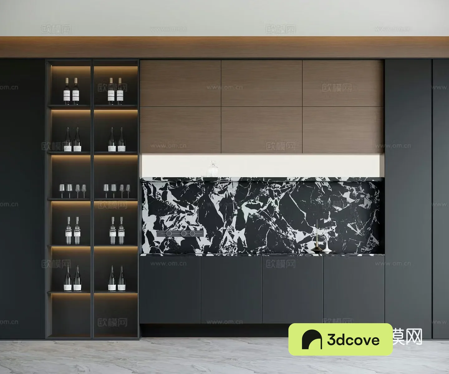 Modern wine cabinet sideboard