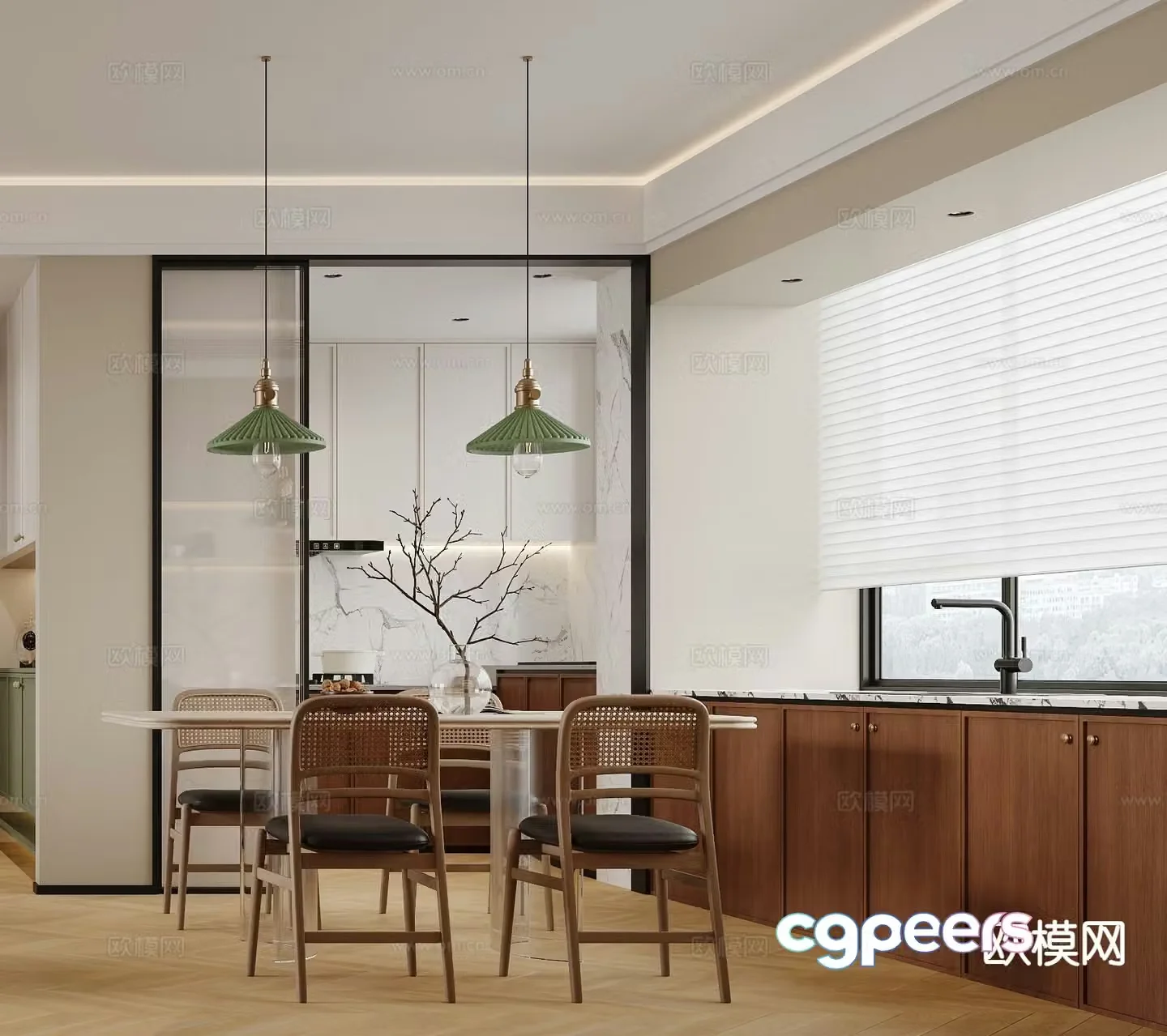Wabi Sabi restaurant 3d model