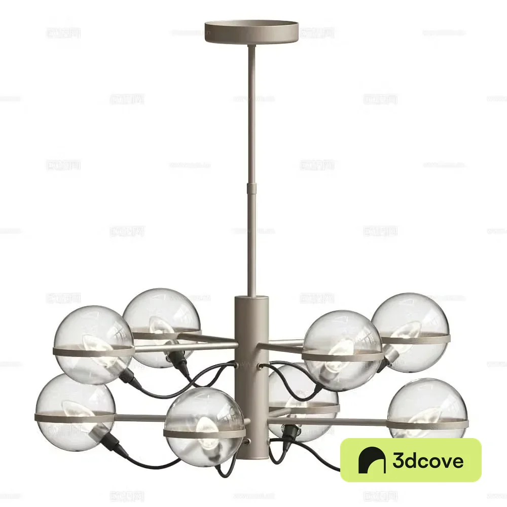 Metal Lux Italian Chandelier Light Luxury Chandelier Glass Chandelier Multi-head Chandelier