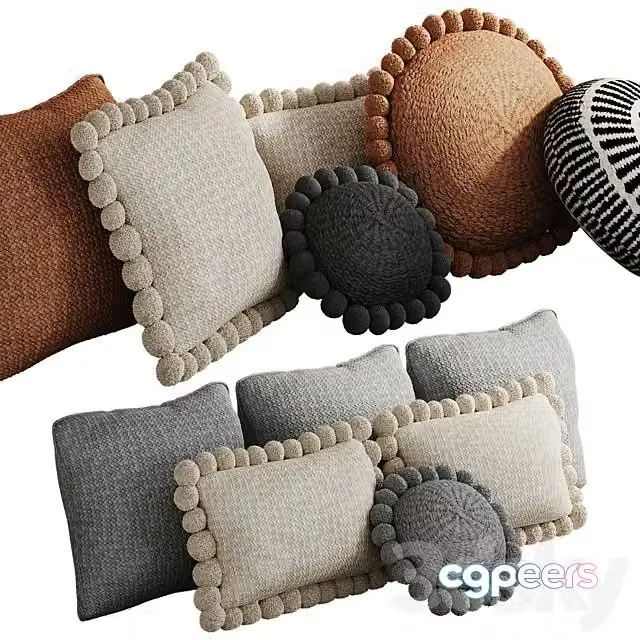 3ds Max Free – Finca home pillow set