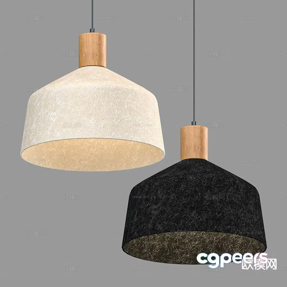 Nordic small chandelier 3d model