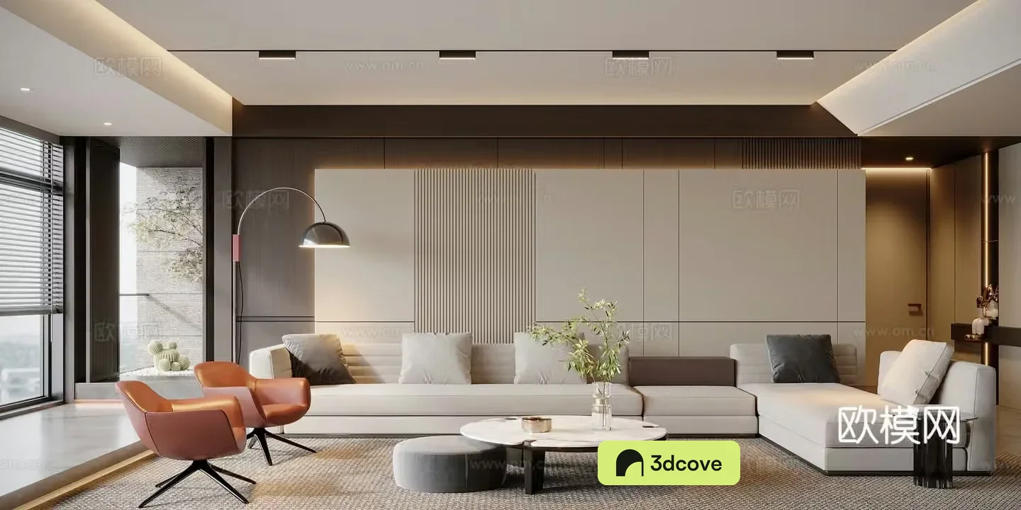 Modern home living room
