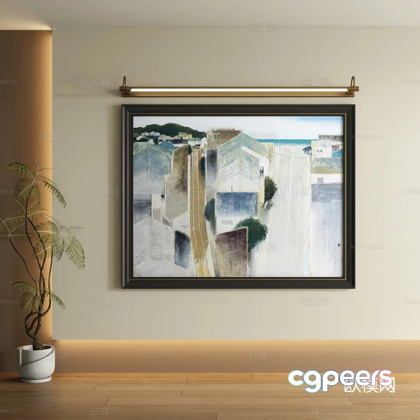 Modern decorative painting 3d model