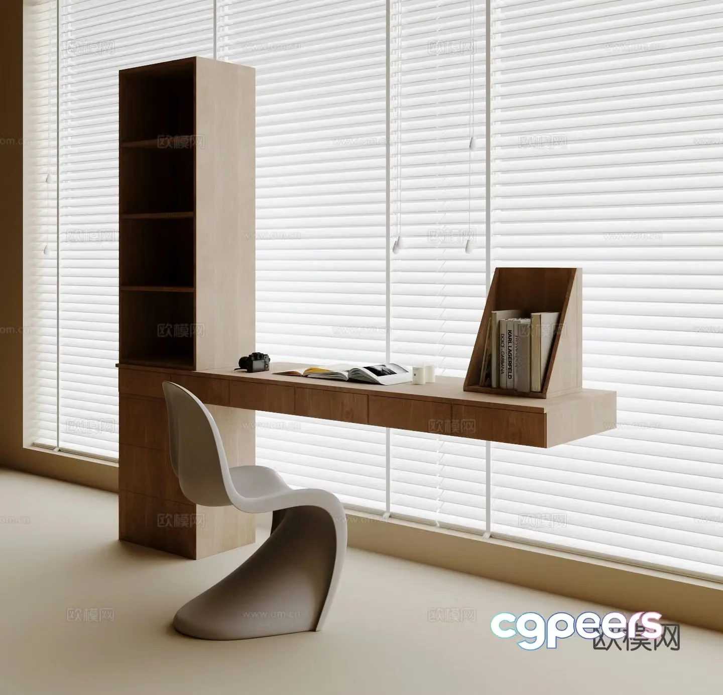 Modern desk chair 3d model