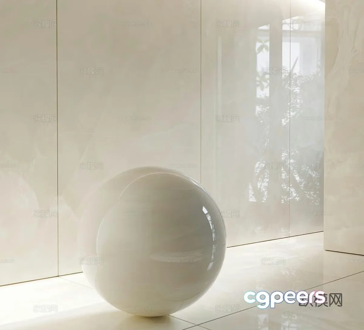Modern marble White marble Jade Agate White Jade Ceramic Tiles Rock Slab 3D Model