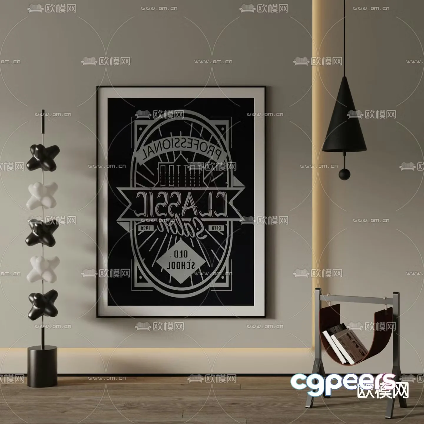 Decorative painting Art painting Advertising painting 3d model