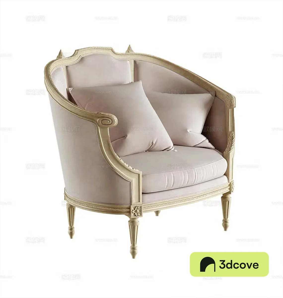 French single sofa