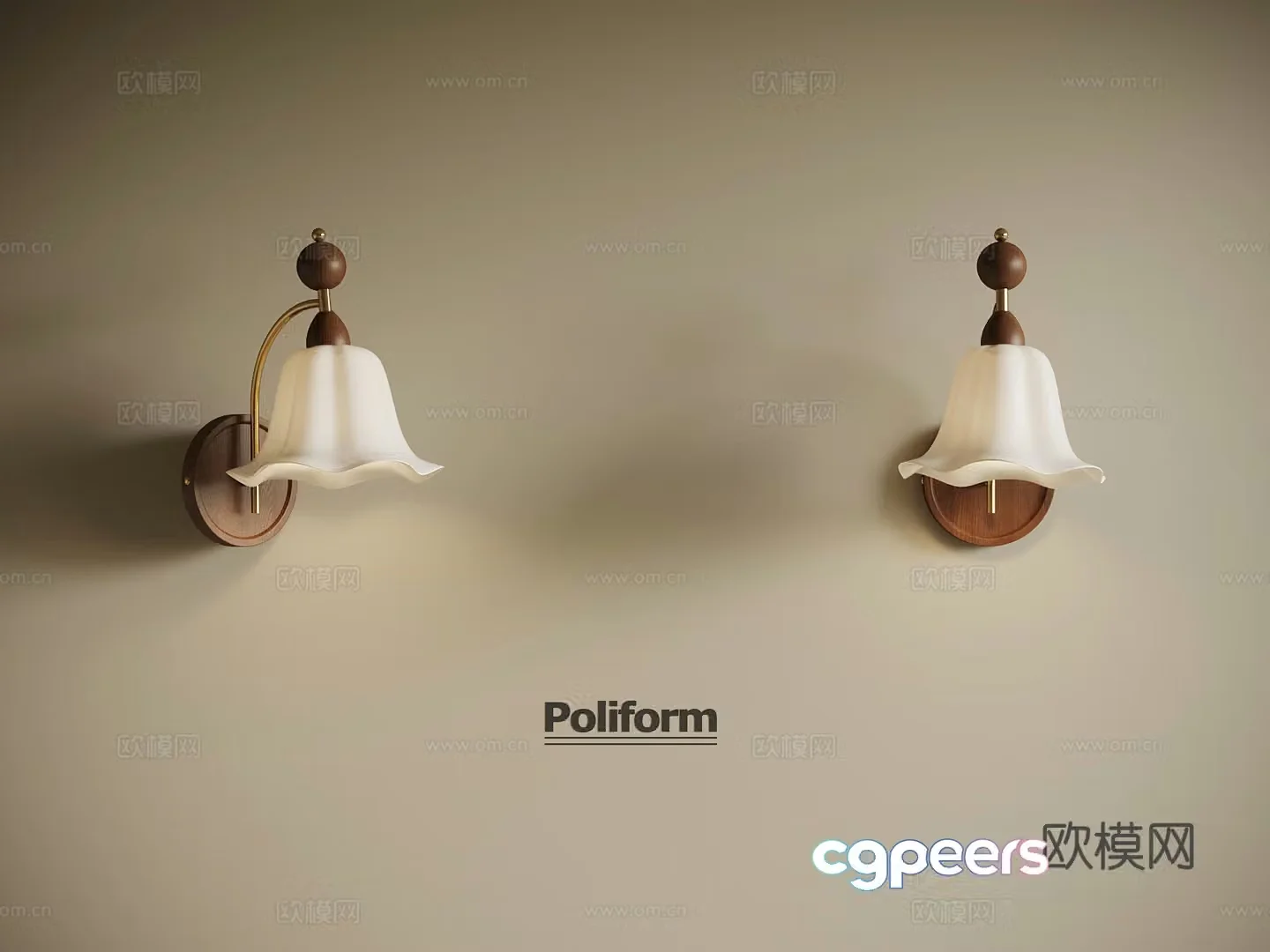 3D model of medieval style wall light