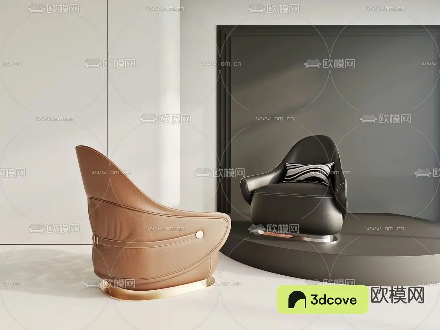 Single sofa leather sofa