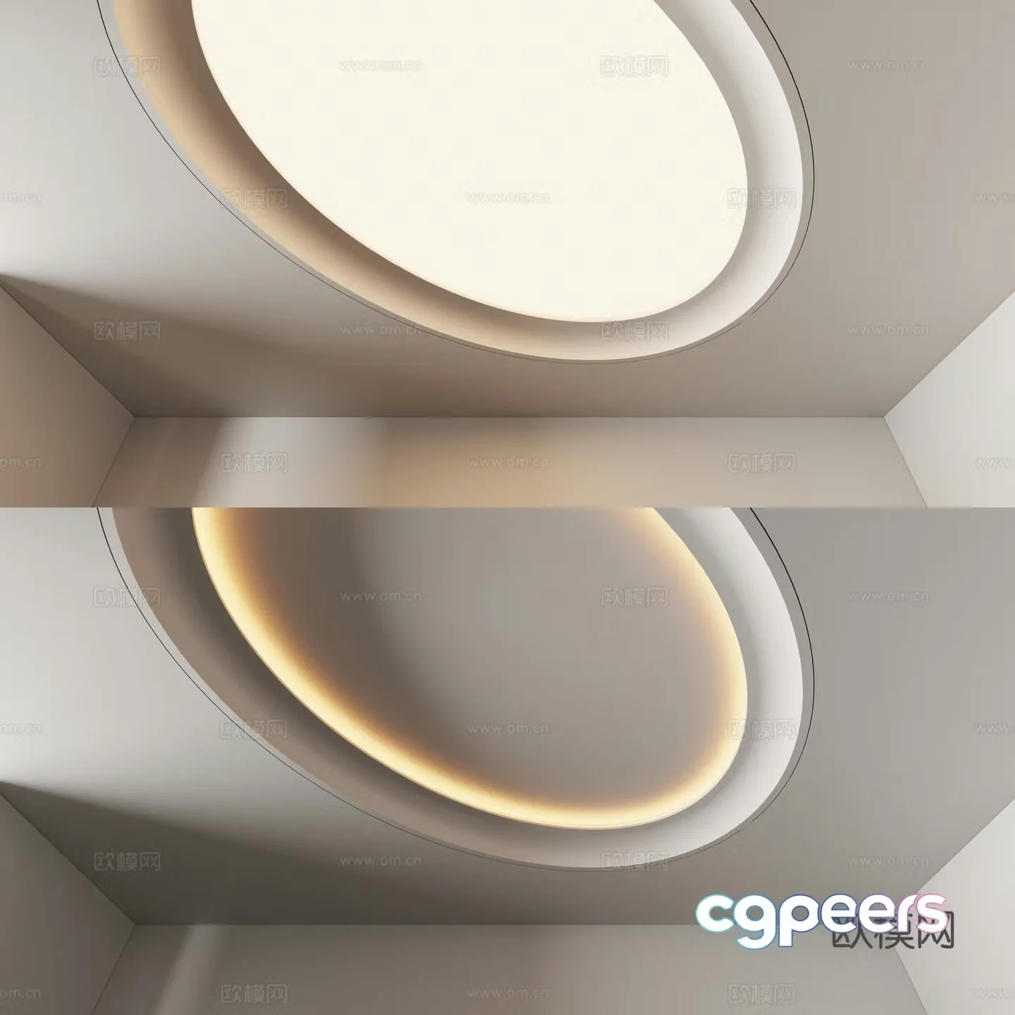 Modern ceiling 3d model