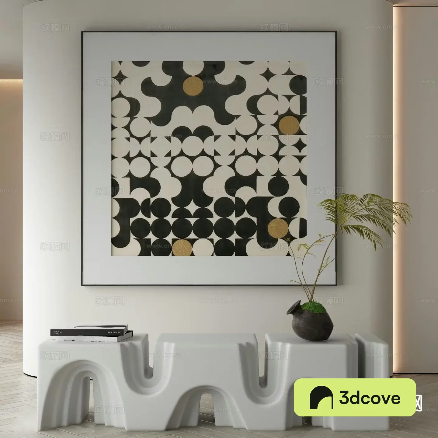 Decorative painting abstract geometric painting