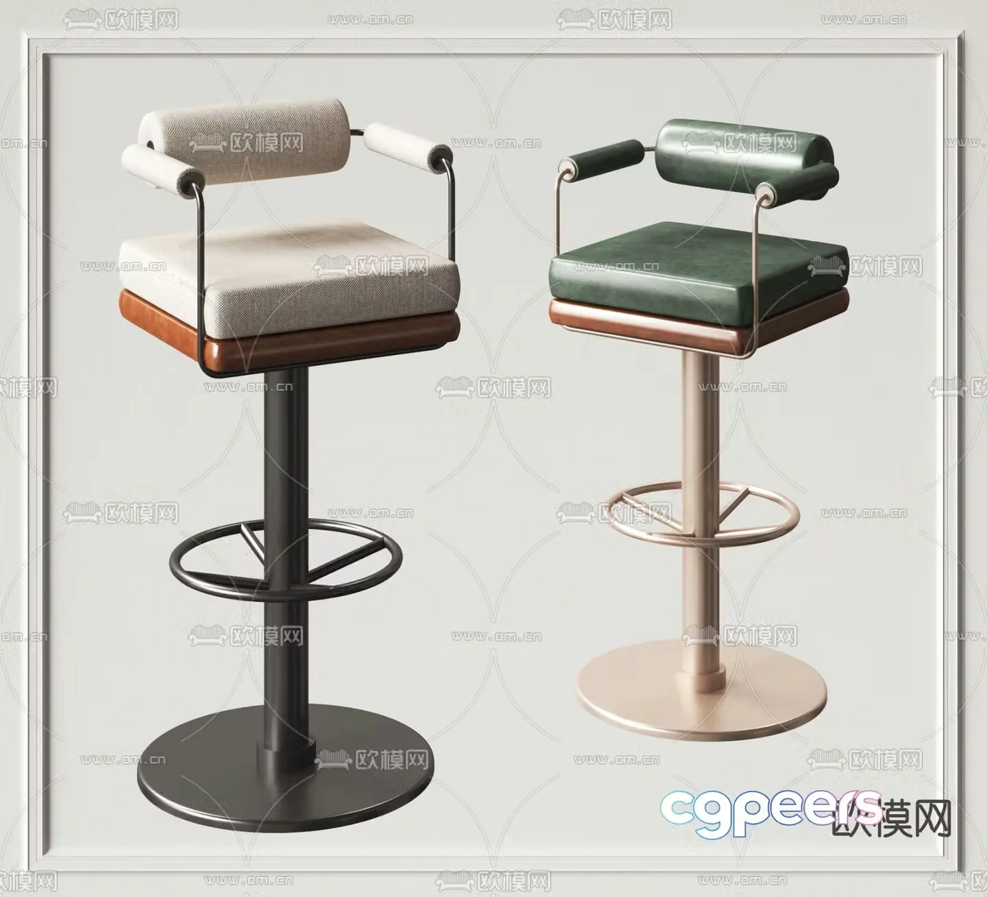 bar stool bar stool high stool 3d model