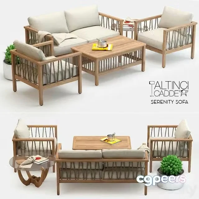 3ds Max Free – Altinci Cadde Serenity Garden Sofa Set