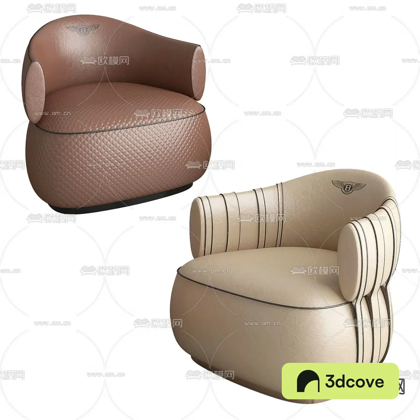 BENTLEY modern leather lounge sofa