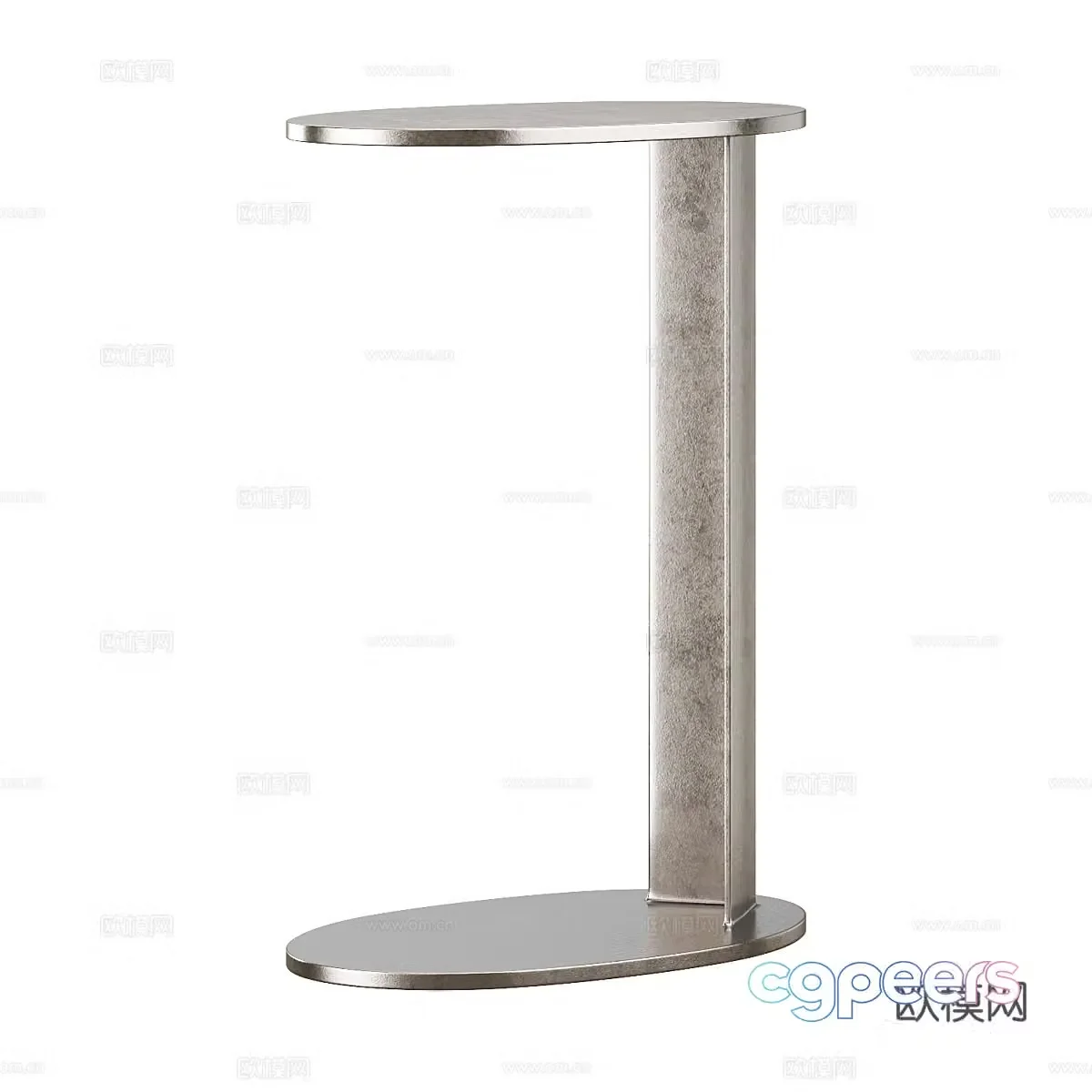 Modern Italian metal edge table 3D model