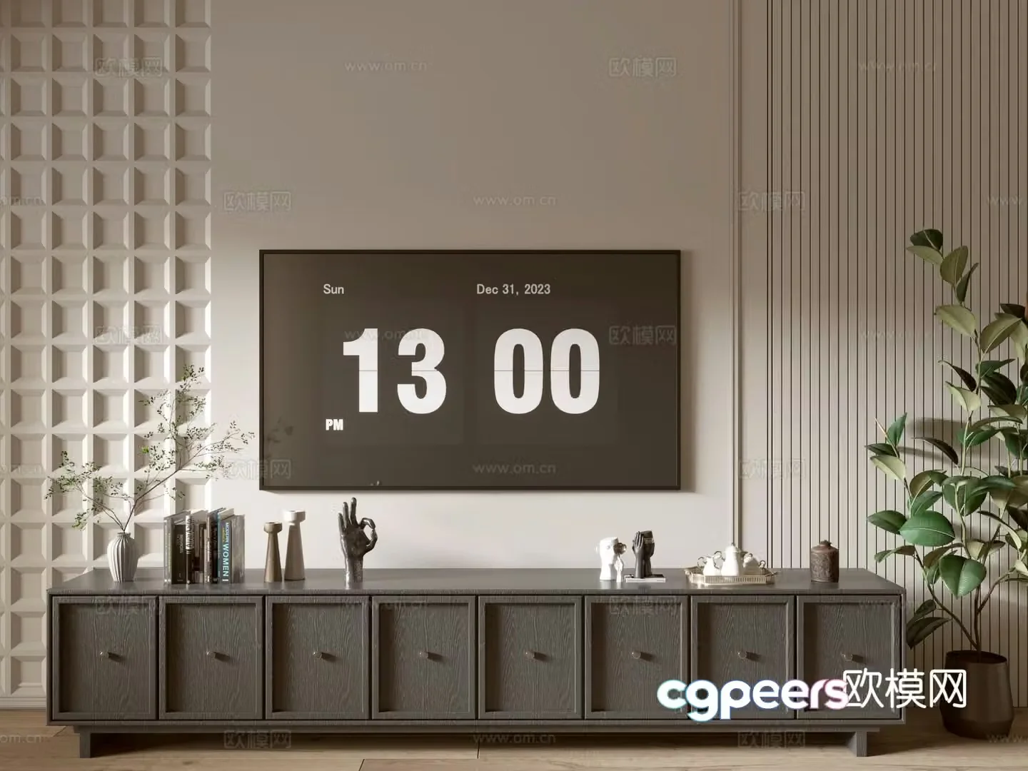 Modern TV cabinet 3d model
