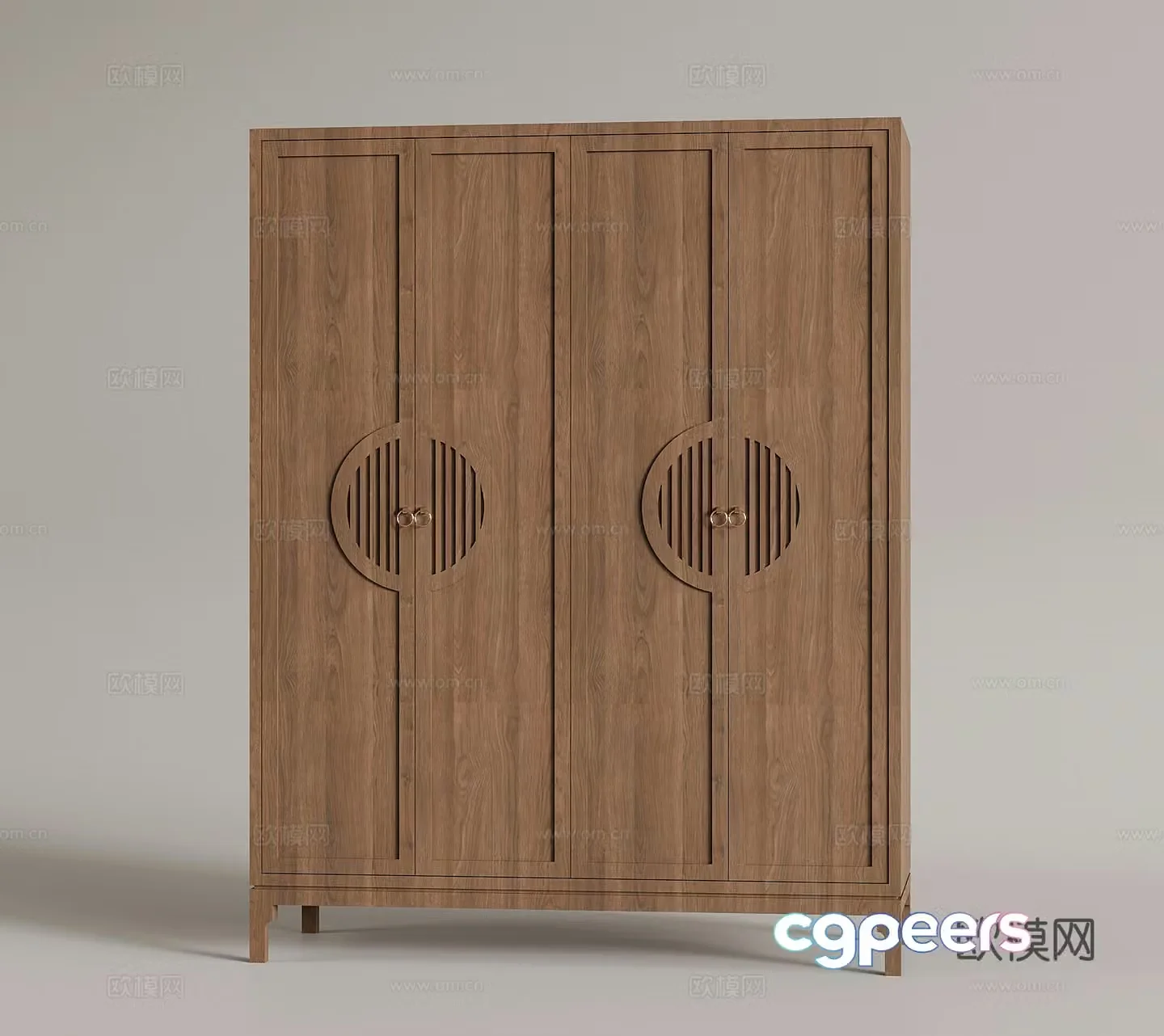 Wardrobe New Chinese style wardrobe 3D model