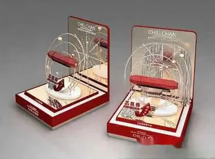 Two Red And White Toy Ferris Wheels 3D Model – 11391 – VRAY Render