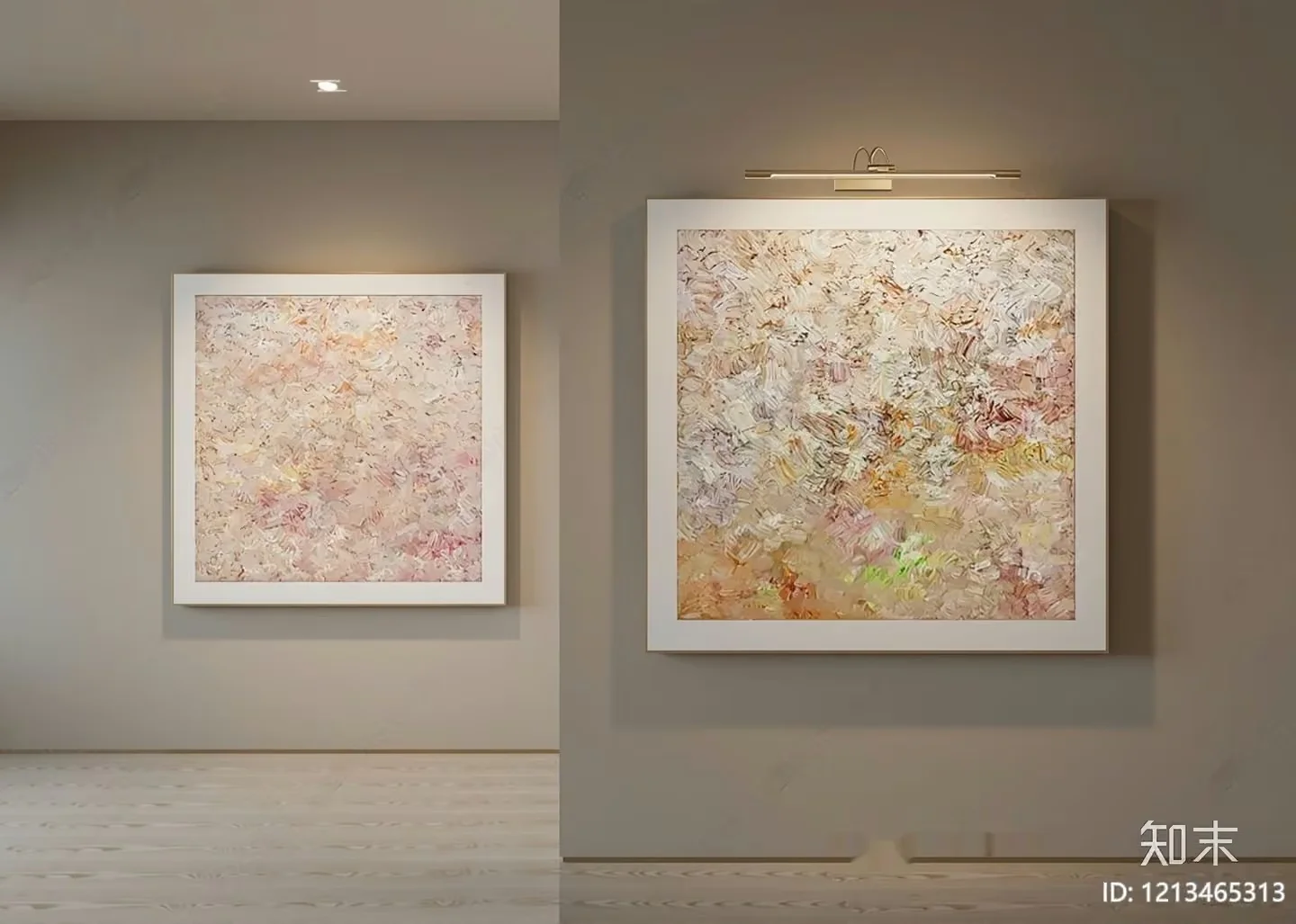 Modern Abstract Art 3D Model – 5969 – VRAY Render