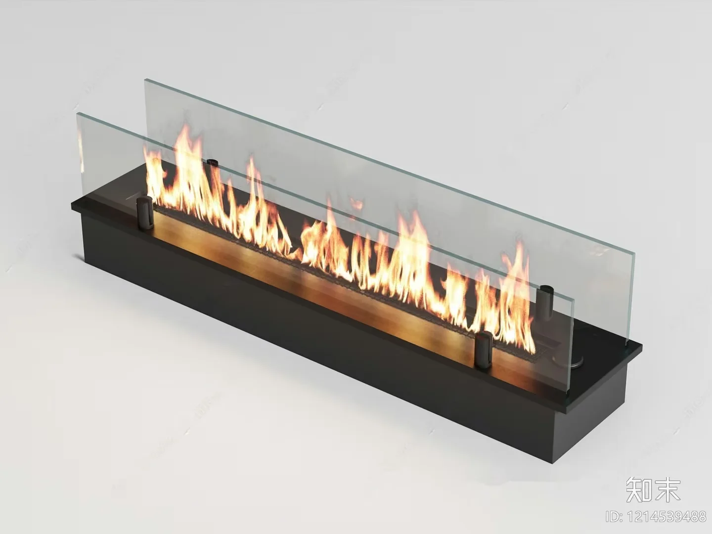 Modern Fireplace 3D Model – 11049 – VRAY Render
