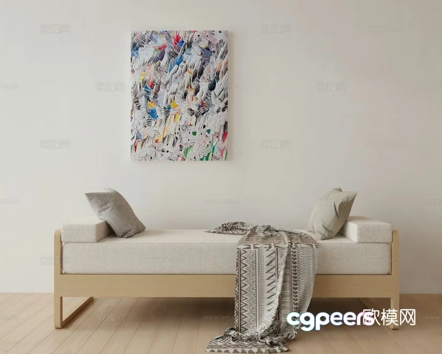 Modern chaise longue chaise longue sofa chair 3d model