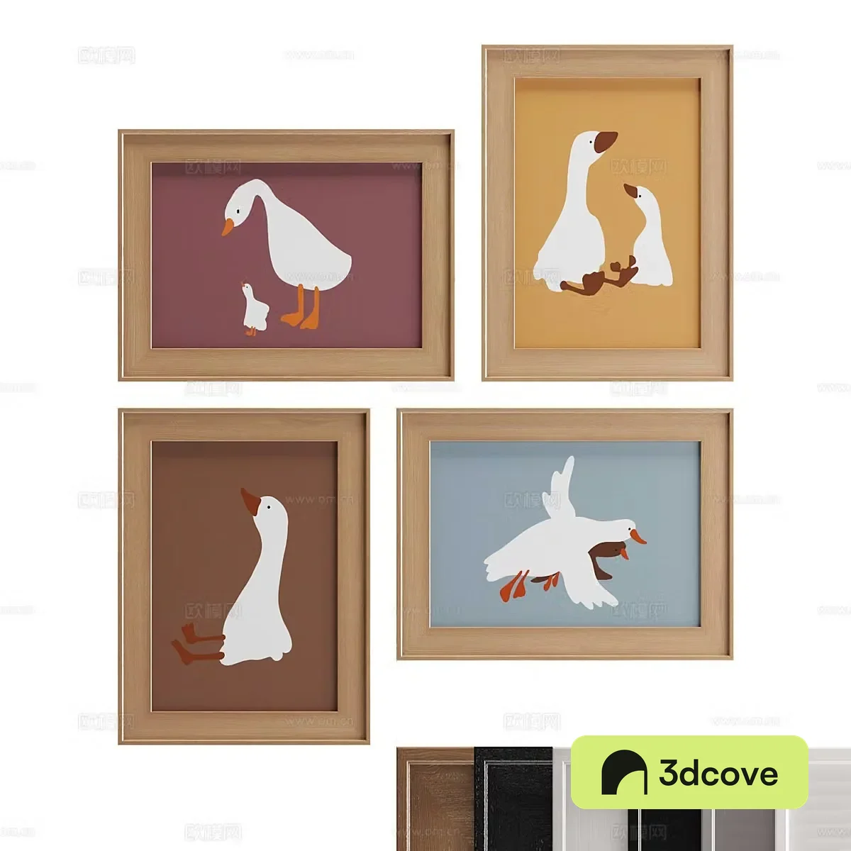 Modern decorative hanging painting picture frame children’s painting