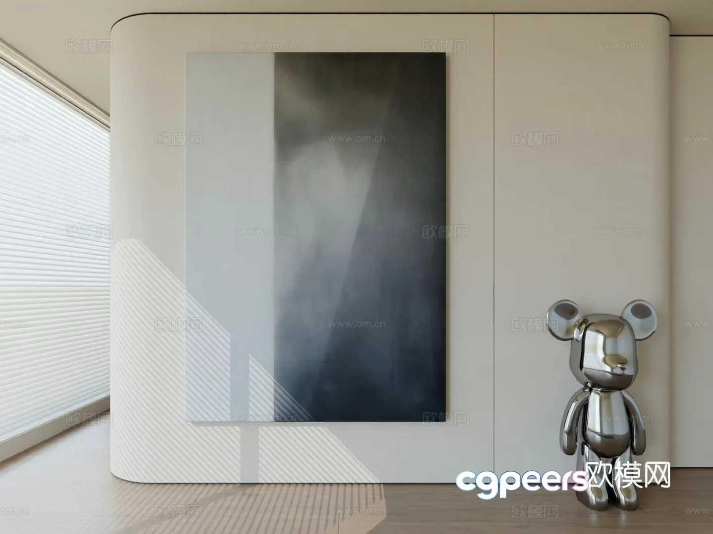 Modern minimalist hanging painting abstract art hanging painting 3d model