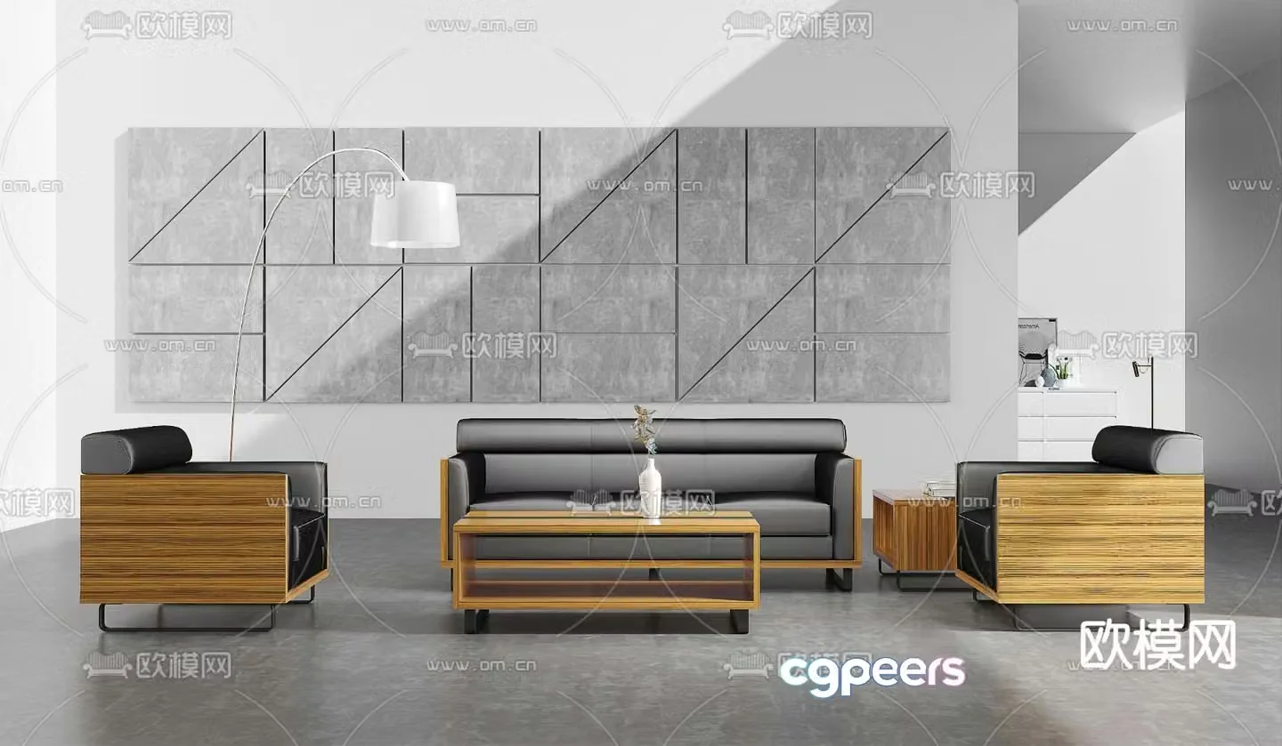 Office sofa 3d model