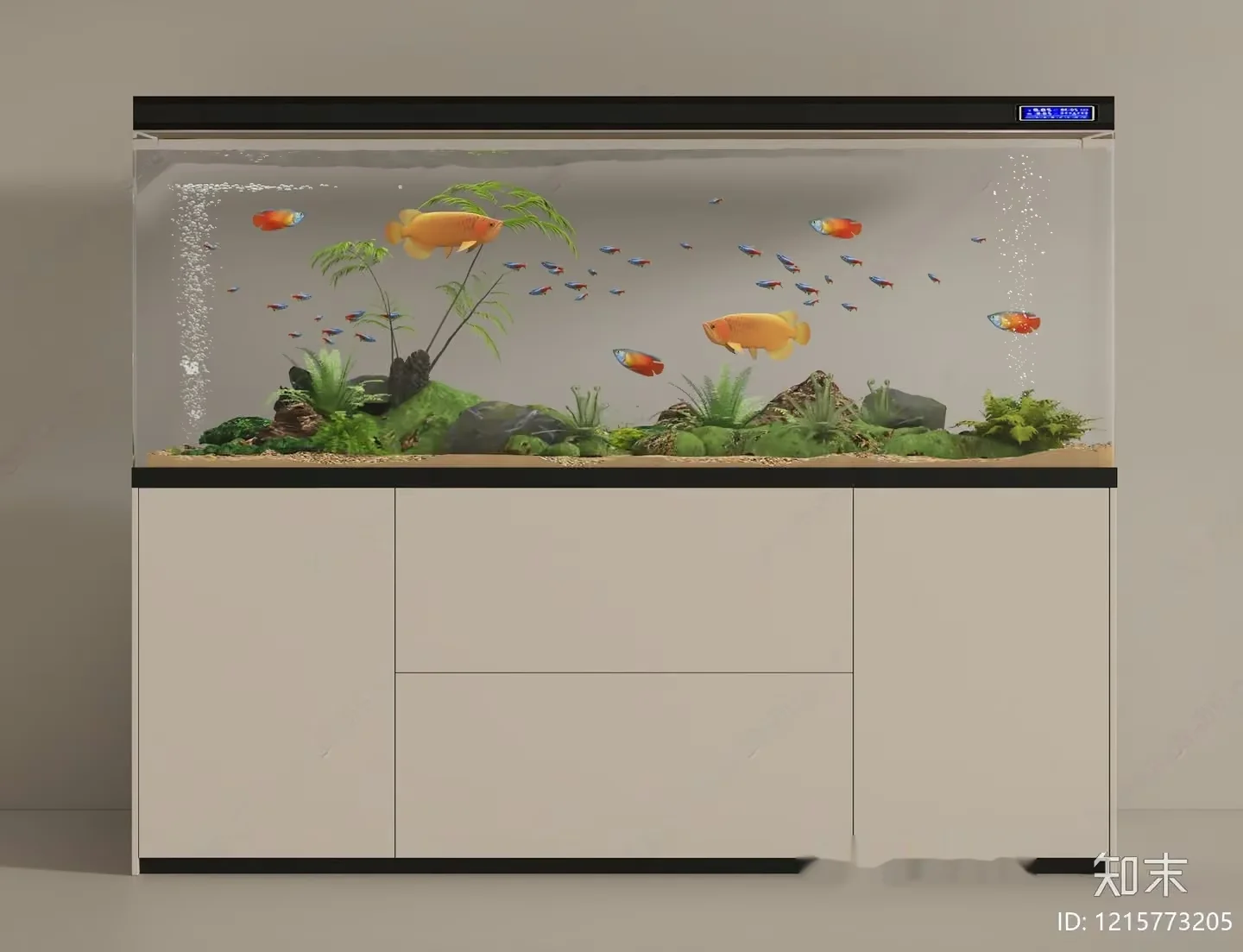A Large Fish Tank 3D Model – 11282 – VRAY Render