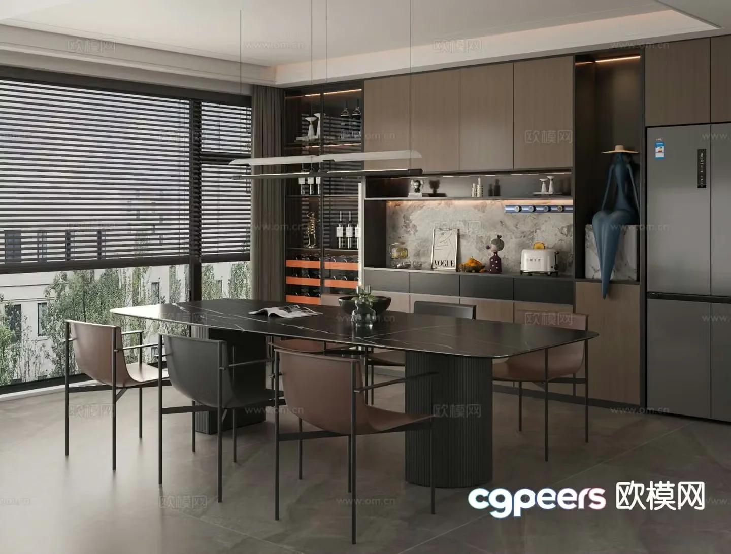 Italian restaurant 3d model