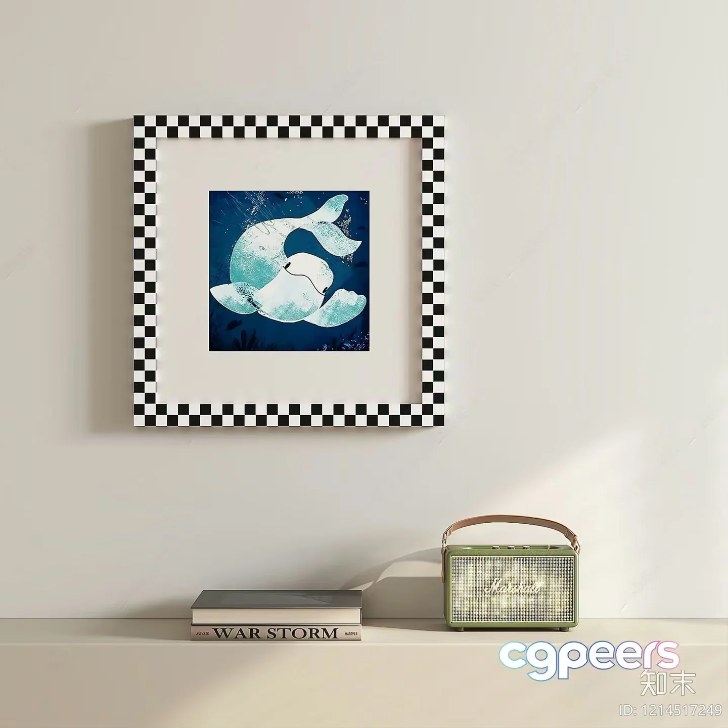 Cozy Wall Art Decor 3D Model – 22839 – VRAY Render