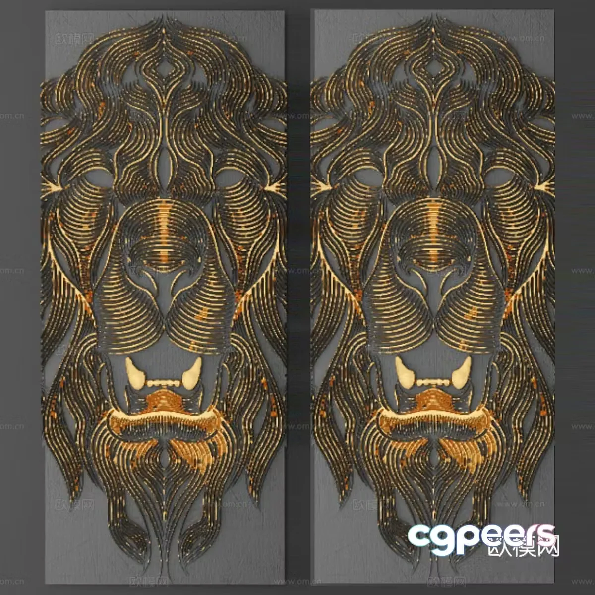 New Chinese style wall decoration pendant 3D model