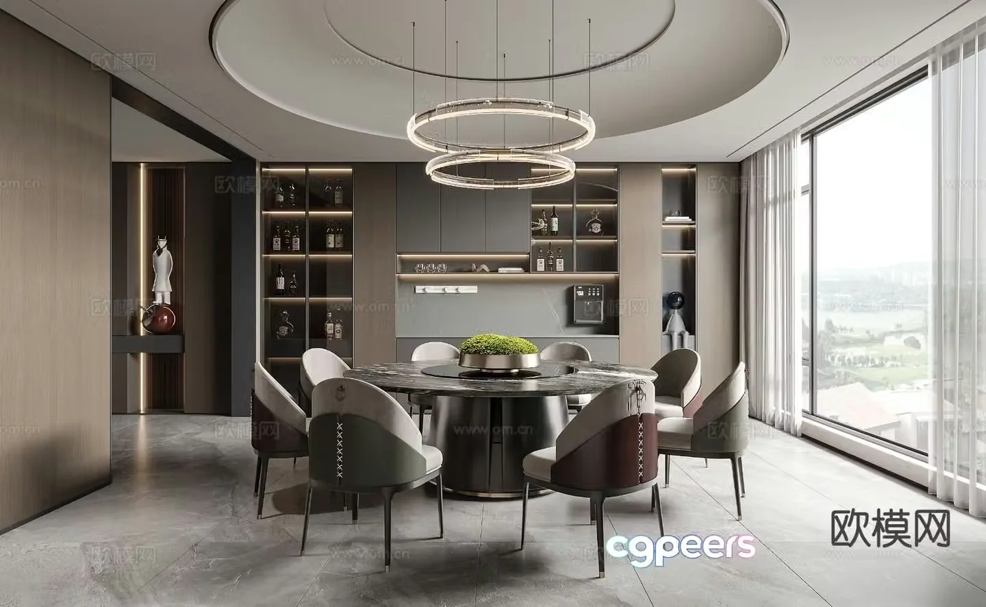 Italian restaurant 3d model