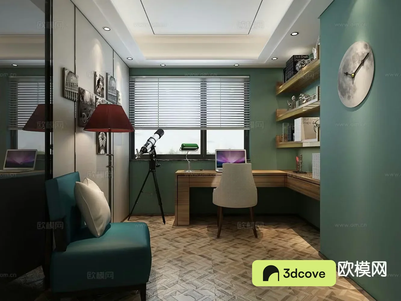 Modern study room