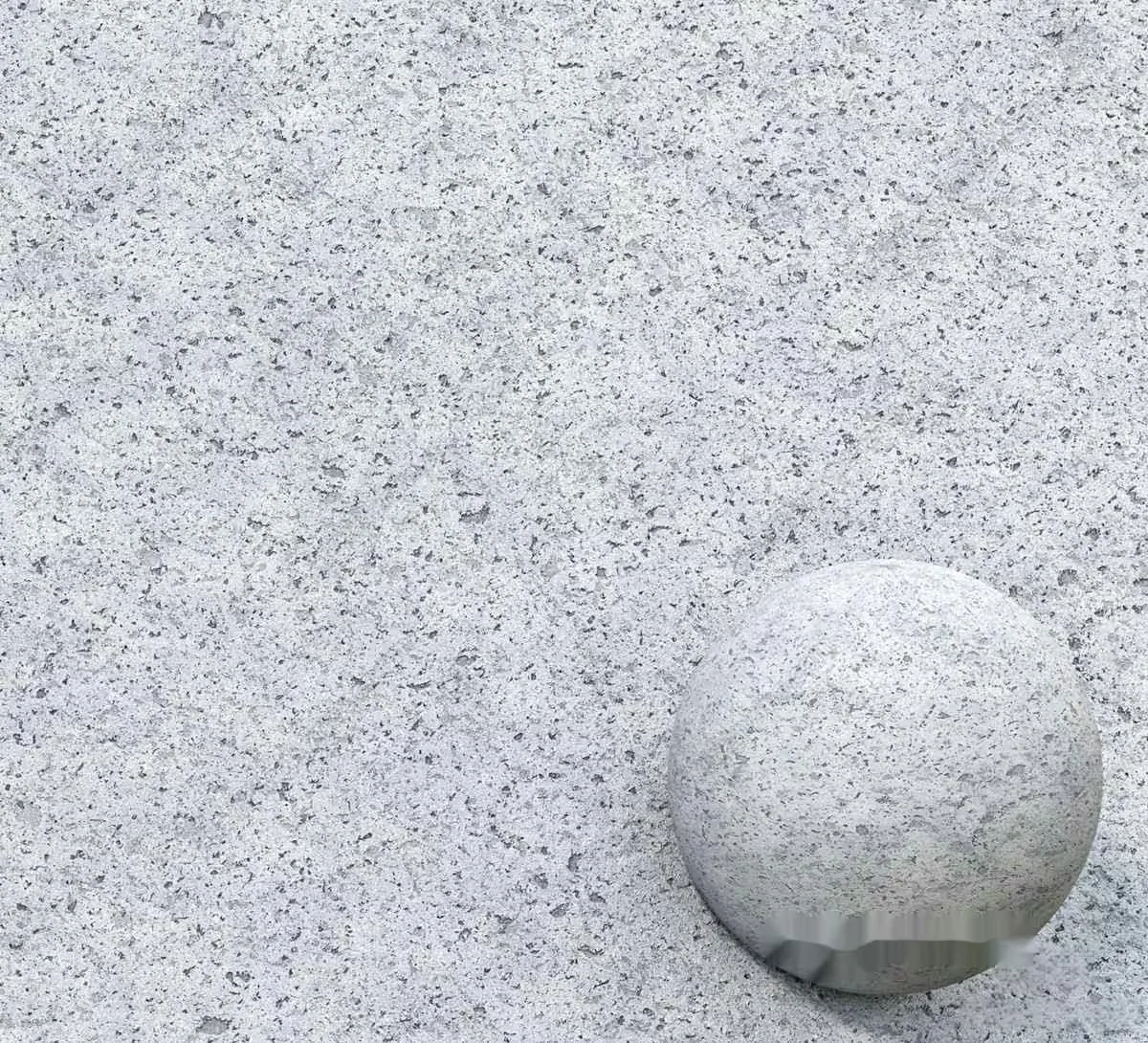 A Gray Stone Ball 3D Model – 11778 – VRAY Render