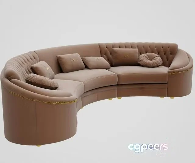 3ds Max Free – Curved sofa