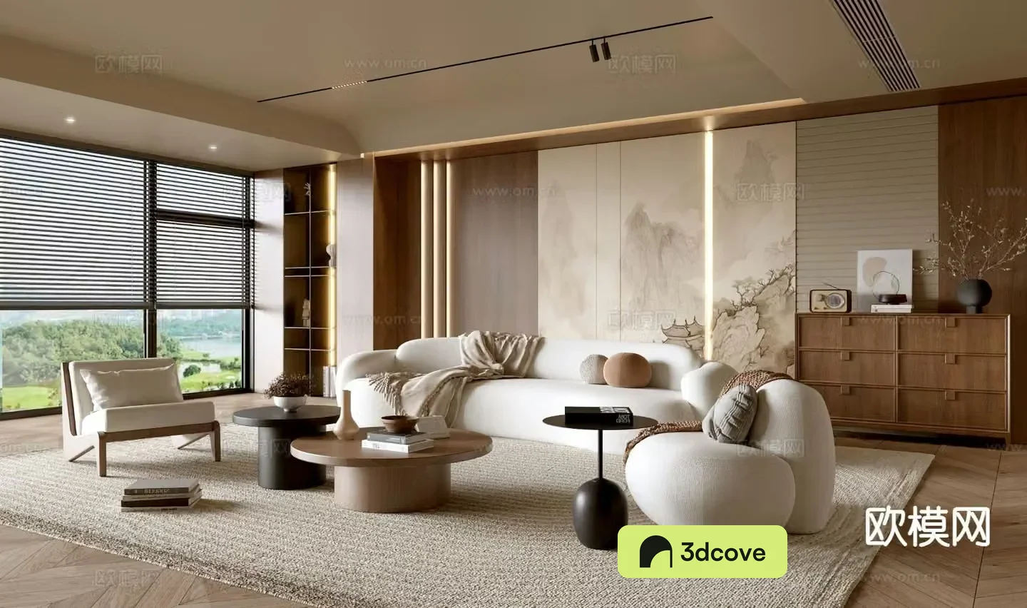 Wabi-sabi living room